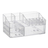 Maxbell Cosmetic Storage Box Transparent Makeup Organizer for Vanity Desk Countertop
