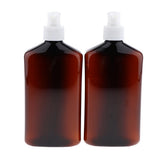 Max 2pcs PET Empty Spray Pump Bottle refillable Cosmetic Bottles White Pump Head