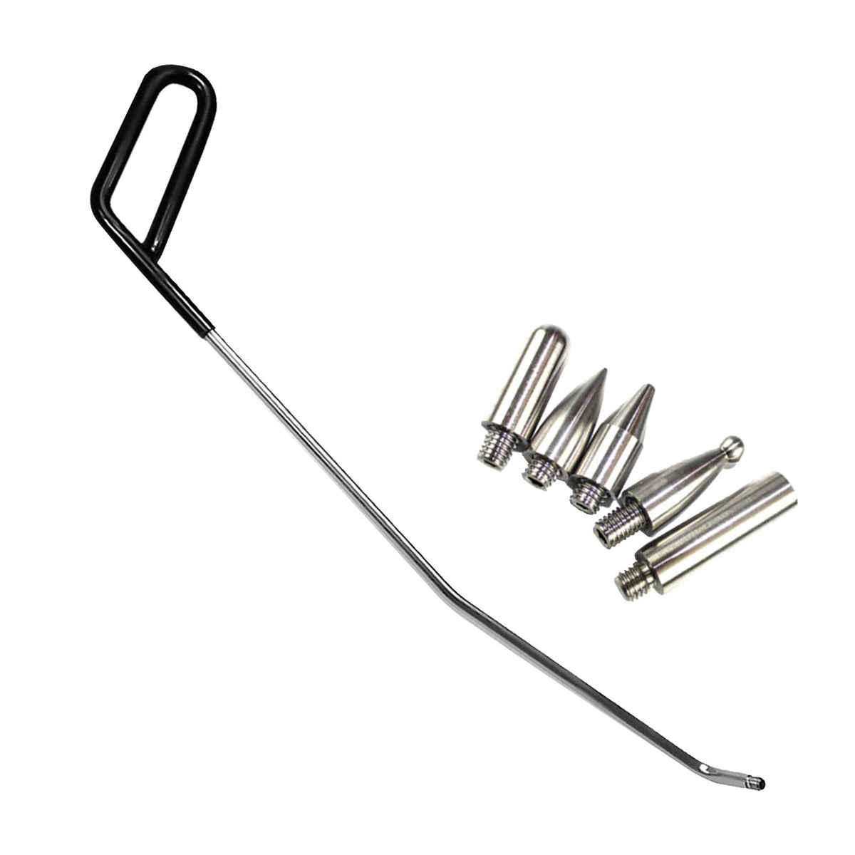 Maxbell 6 Pieces Dent Repair Rod Kit Paintless Puller for Auto Body Door Dings Left Hand