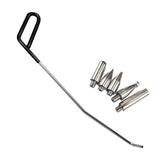 Maxbell 6 Pieces Dent Repair Rod Kit Paintless Puller for Auto Body Door Dings Left Hand