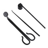 Maxbell 3Pcs Candle Wick Trim Candle Care Kit Candle Snuffer for Candle Lover Black