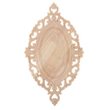 Maxbell Unpainted Wood Carved Corner Onlay Applique Embellishment Furniture Ornament