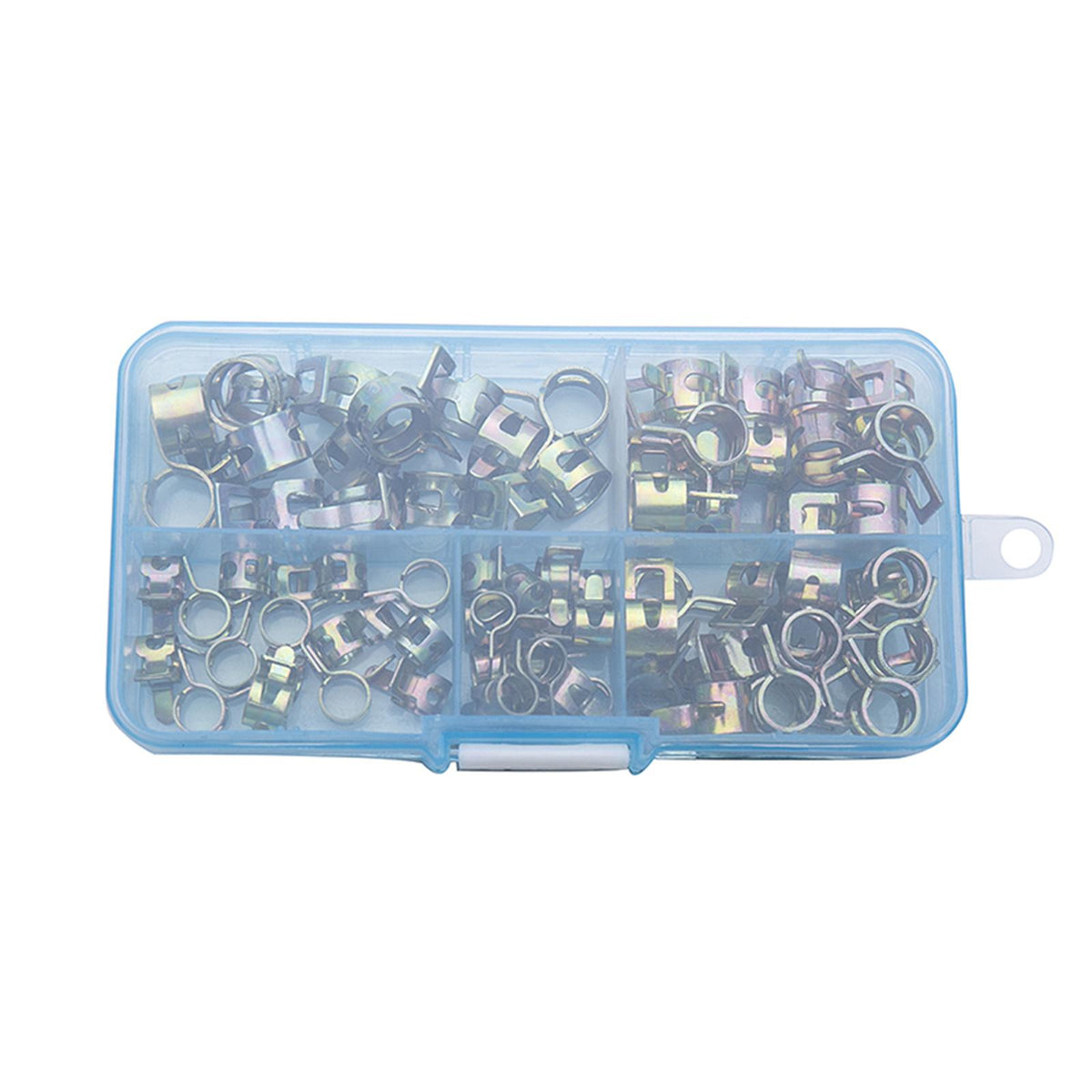 Maxbell 75 Pieces Fuel Hose Line Spring Clip 6-10mm Low Pressure Air Clip Clamps