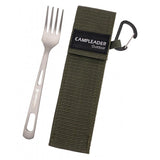 Maxbell Titanium Camping Tableware Durable Ultralight for Backpacking Tableware Fork Green Bag