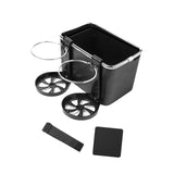 Maxbell Car Armrest Storage box Drink Water Cup Holder for Caravans Black