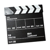Maxbell Movie Film Clap Board Clapper Board Film Slate Mini for TV Shows Black Chinese