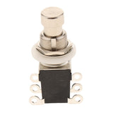 Max Maxb Foot Switch Push Pin Guitar Effects Pedal Electric Button Black 6 Pins 3PDT
