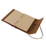 Max Leather Journal Notebook Portable Loose Leaf Blank Notebook  Red