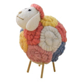 Maxbell Modern Felt Sheep Figurine Animal Statue Sculpture for Living Room Desktop