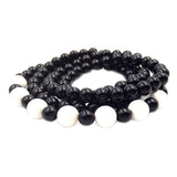 Maxbell Fashion Charm Women Men Shells Handmade Agate Bracelet Pendant Necklace