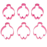 Max 6pcs/set Aluminum Alloy Cookie Cutter Cake Biscuit DIY Molds Snowman
