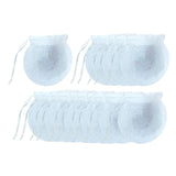 Maxbell 100x Tea Filter Bags Drawstring Kitchen Spice Seasoning Filter Package White
