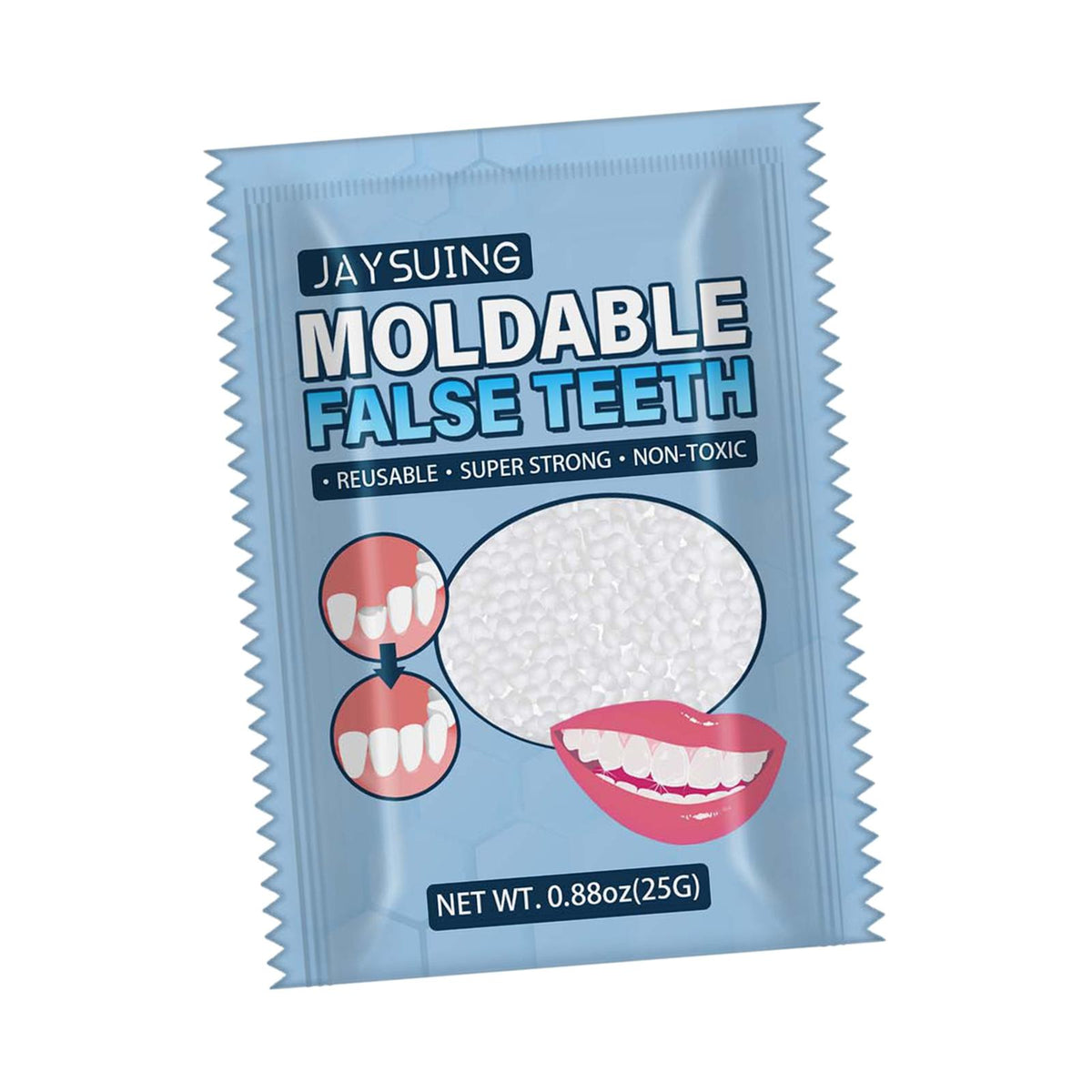 Maxbell 25G Temporary Tooth Repair Kit Teeth Gaps Falseteeth for Teeth Veneer Broken