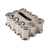 Maxbell Elegant Tissue Dispenser Box Decor Stylish Square for Vanity Table Desk Car Argent