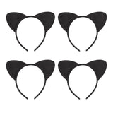 Maxbell 4x Cat Ears Headband New Year Photo Props Cute Kitty Hairband Hair Hoop Black