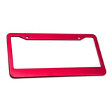 Maxbell Metal Aluminium Alloy Anodized Car License plate frame holder Blank Red