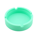 Maxbell Round Silicone Ashtray Smoking Cigar Holder for Tabletop Office Mint Green
