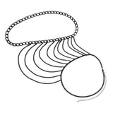 Maxbell Choker Necklace Shoulder Tassel Chain for Garment Accessory Chunky Necklace