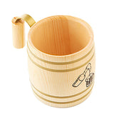 Maxbell Wooden Beer Mug Cup Tankard Drinks Coffee Milk Wood Drinking Mugs 400ml A