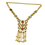 Maxbell Bohemian Pendant Necklace Sweater Chain Vintage Personalized for Women Girls Gold