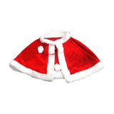 Maxbell Red Velvet Cape Dress up Christmas Costume Cloak for Carnival Xmas Supplies Kid