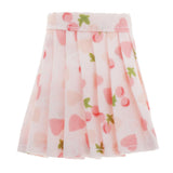 Maxbell 1/6 Doll Accessories Clothes for 12inch Dolls Skirt Pink with Fruit Pattern