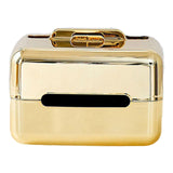 Maxbell Tissue Box Holder Container Tissue Storage Case for Office Living Room Table Golden