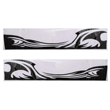 Max 2x Car Flame Totem Side Skirt Modified Personal Decoration Body Paste Black - Aladdin Shoppers
