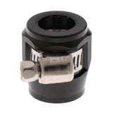 Max AN8 Car Fuel Oil Water Hose Pipe End Finisher Clamp Clip Aluminium Black
