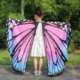 Max Butterfly Wings Shawl Scarves with Eyemask Party Cosplay Props for Kids