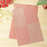 Max 2pcs PVC Rectangle Placemat Heat Insulation Pad Dining Table Mat Red