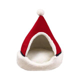 Maxbell Cat Cave Bed Kitten Puppy Winter Warm for Small Medium Large Dogs Cats Red