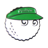 Maxbell Golf Ball Marker Hat Clip Golf Hat Clip Funny Durable Zinc Alloy Golfer Gift green