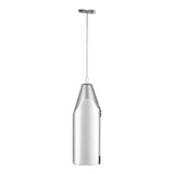 Maxbell Milk Frother Drink Mixer Foam Maker Whisk Stainless Steel Spring Head Whisks Argent