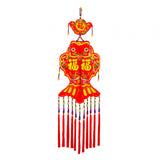 Maxbell 2024 New Year Decoration Lucky Fish Red Pendant for Holiday Wall Living Room