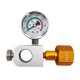 Maxbell CO2 Cylinder Refill Adapter Bottle Connector Pressure Gauge for Maker style B