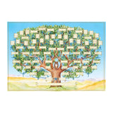 Maxbell Family Tree Diagram to Fill in Genealogy Blank Fillable Chart DIY Decor 60cmx90cm