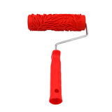 Max 7" Assorted Embossed Floral Pattern Painting Roller with Plastic Handle J