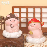 Maxbell Pig Statue Good Lucky Ornament Resin Figurine for Office Wedding Dining Room Style A