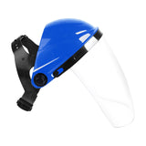 Maxbell Face Shield Hands Free Adjustable Head Mounted Eyes and Face Protective Blue