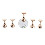 Maxbell Nail Tips Stand Holder Magnetic Nail Art Display for Salon DIY and Practice Colorful