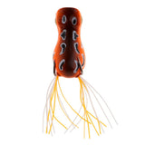 Maxbell Topwater Frog Fishing Lure Soft Artificial Crankbaits Hook Baits Orange