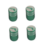 Max Maxb Handgun - Tire Rim Wheel Valve Stem Caps - Aluminum Alloy Green