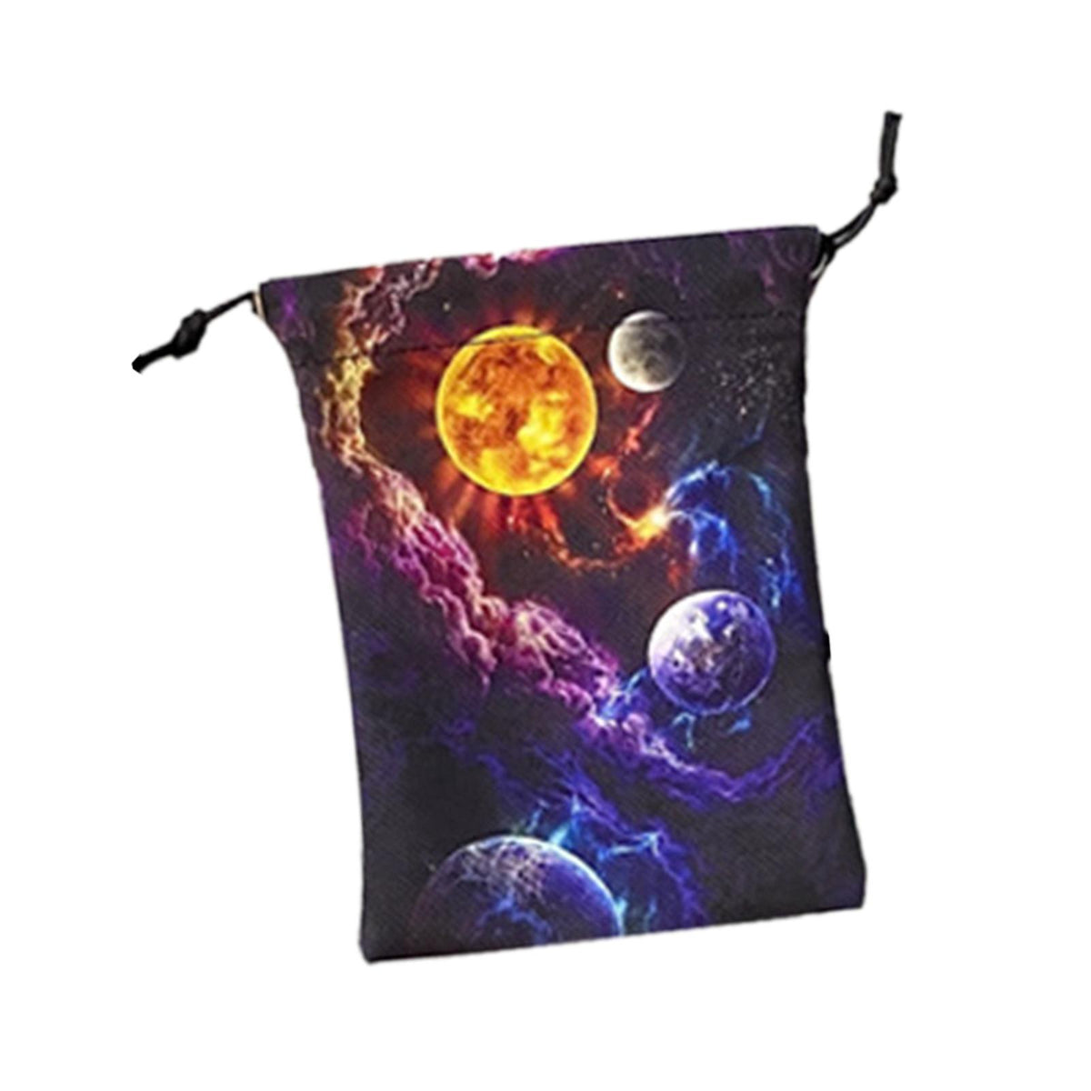 Maxbell Drawstring Bag Jewelry Holder Tarot Card Pouch for Travel Packaging Party Style A