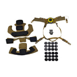 Maxbell Hanging Helmet Lining Set Breathable Suspension System Sport Camping Hiking Yellow