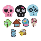 Max Maxb 9 Pcs Cartoon Design Embroidery Patch Applique Iron on Patch Cloth Sticker