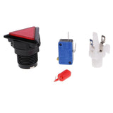 Max Triangle Arcade Machine Game Button with led lamp illuminated Red