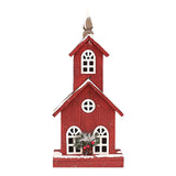 Maxbell Village House Christmas LED Lights Buildings Room Battery Operated Figurines StyleC 22x13x49cm
