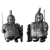 Maxbell Ancient Terracotta Soldiers Exquisite Handpainted for Ornament Shelf Decor Kneeling