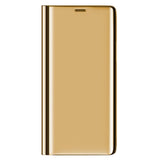 Maxbell Creative Flip Holster Plated Mirror Case Stand for iPhone XS Max gold